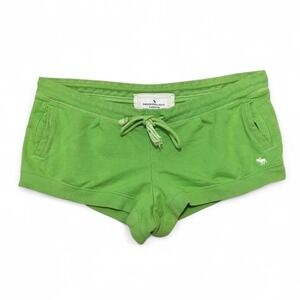 Vintage Y2K Abercrombie & Fitch Micro Mini Booty Shorts Green Sz Large Low Rise